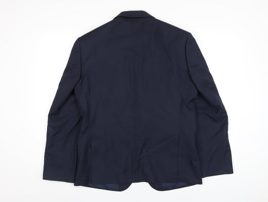 Mens UK Size 40 Marks and Spencer Regular Blue Suit Jacket