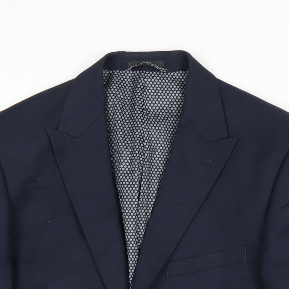 Mens UK Size 40 Marks and Spencer Regular Blue Suit Jacket