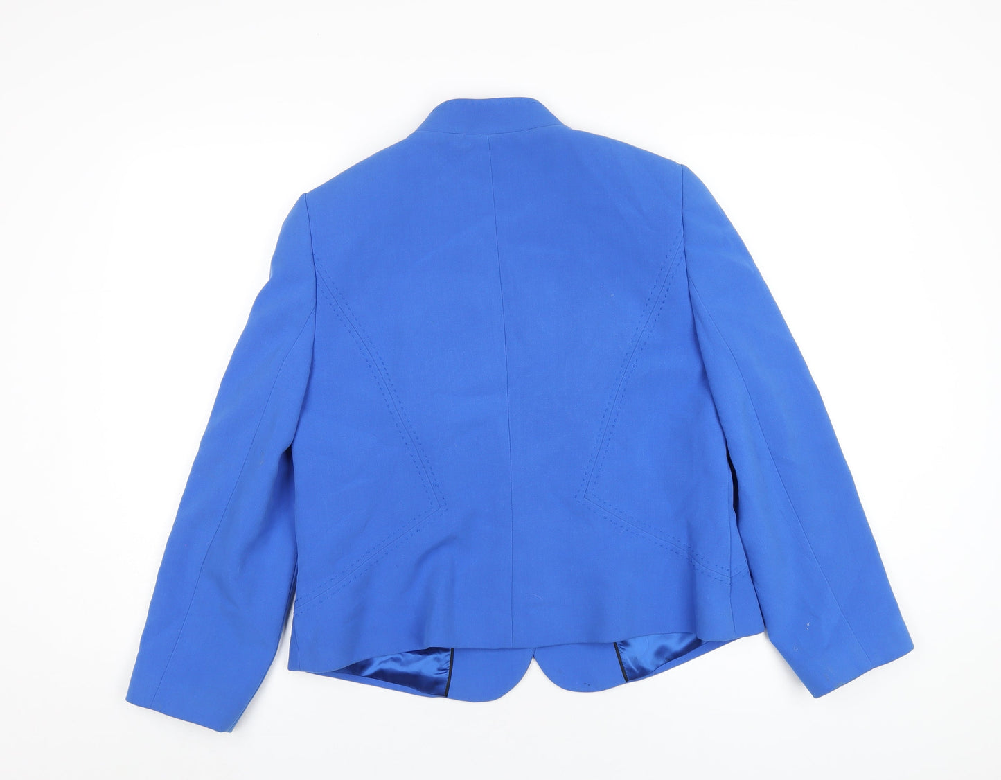 CC Womens Blue Jacket Blazer Size 14 Button