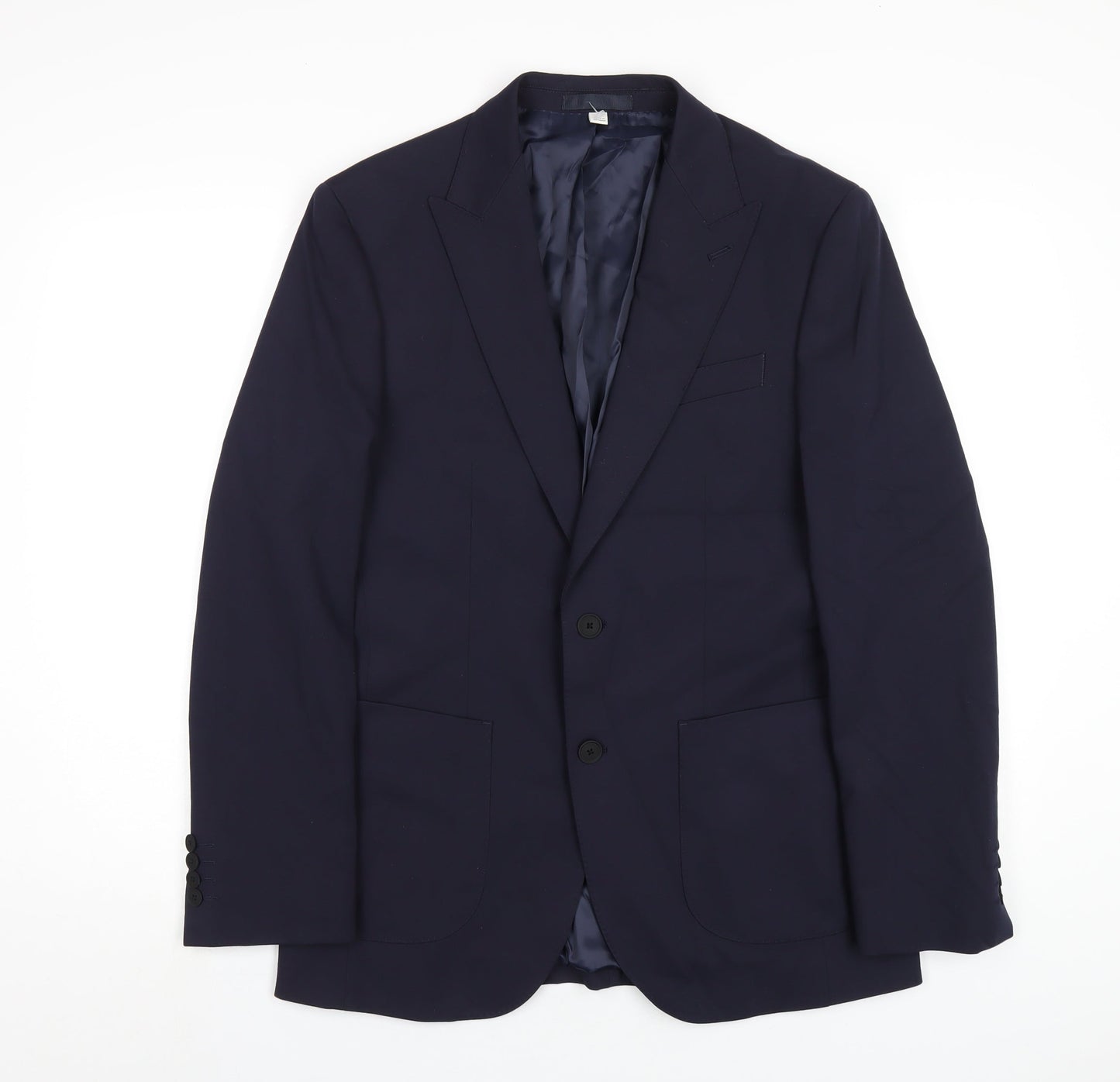 Mens UK Size 38 Marks and Spencer Regular Blue Suit Jacket