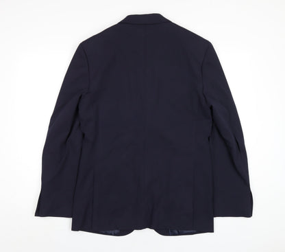 Mens UK Size 38 Marks and Spencer Regular Blue Suit Jacket