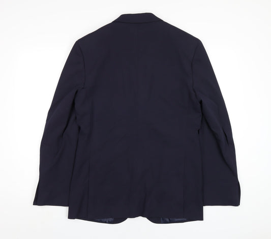 Mens UK Size 38 Marks and Spencer Regular Blue Suit Jacket