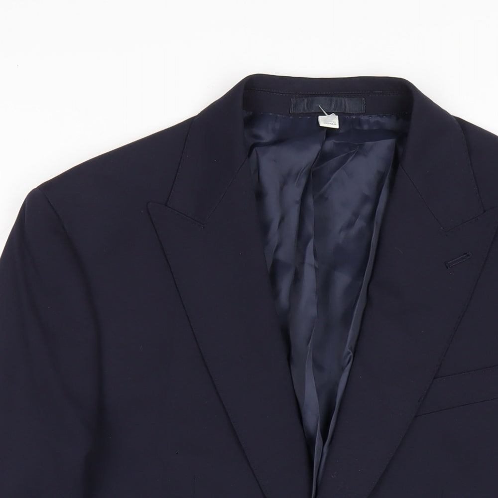 Mens UK Size 38 Marks and Spencer Regular Blue Suit Jacket