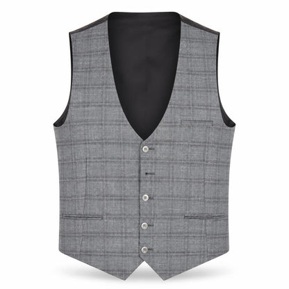 Tom Silk Mens Grey Viscose Jacket Suit Waistcoat Size 42 Regular