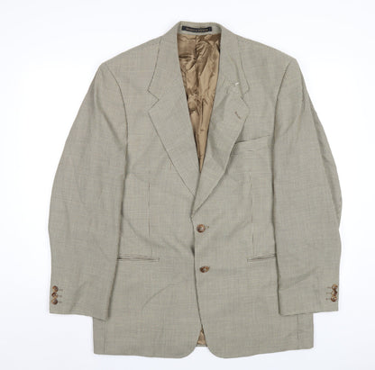 Mens UK Size 40 Marks and Spencer Regular Beige Suit Jacket