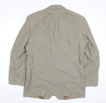 Mens UK Size 40 Marks and Spencer Regular Beige Suit Jacket