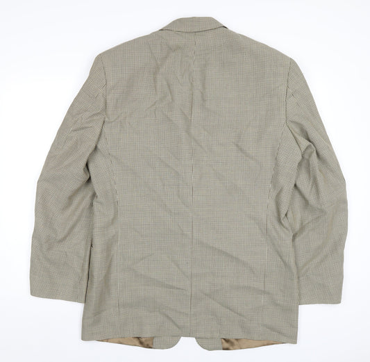 Mens UK Size 40 Marks and Spencer Regular Beige Suit Jacket
