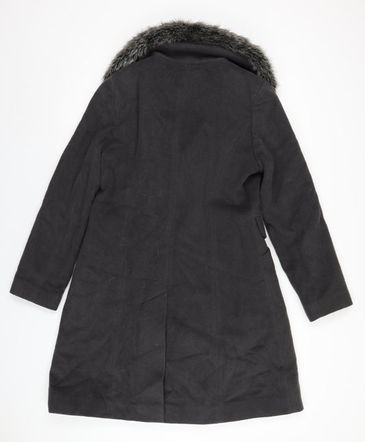 Womens UK Size 12 Kaliko Grey Overcoat