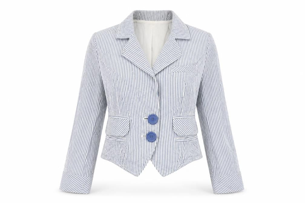 Womens UK Size 8 H&M Blue Jacket