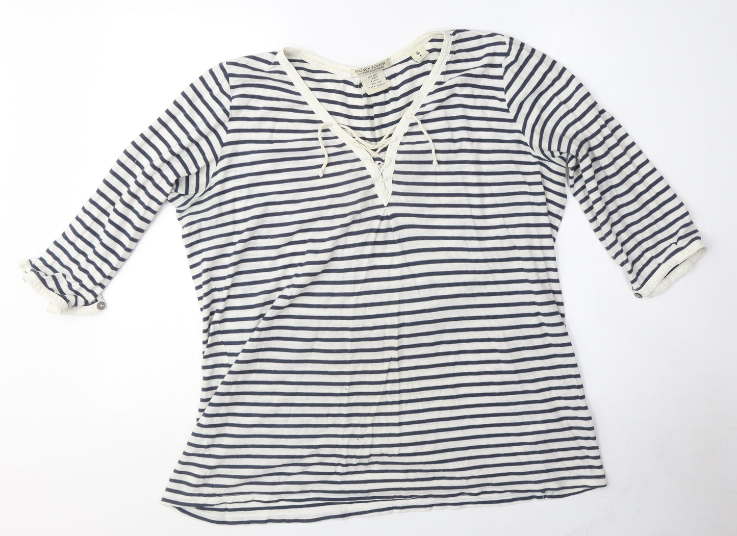 Womens UK Size S Maison Scotch Multicoloured Tunic Blouse