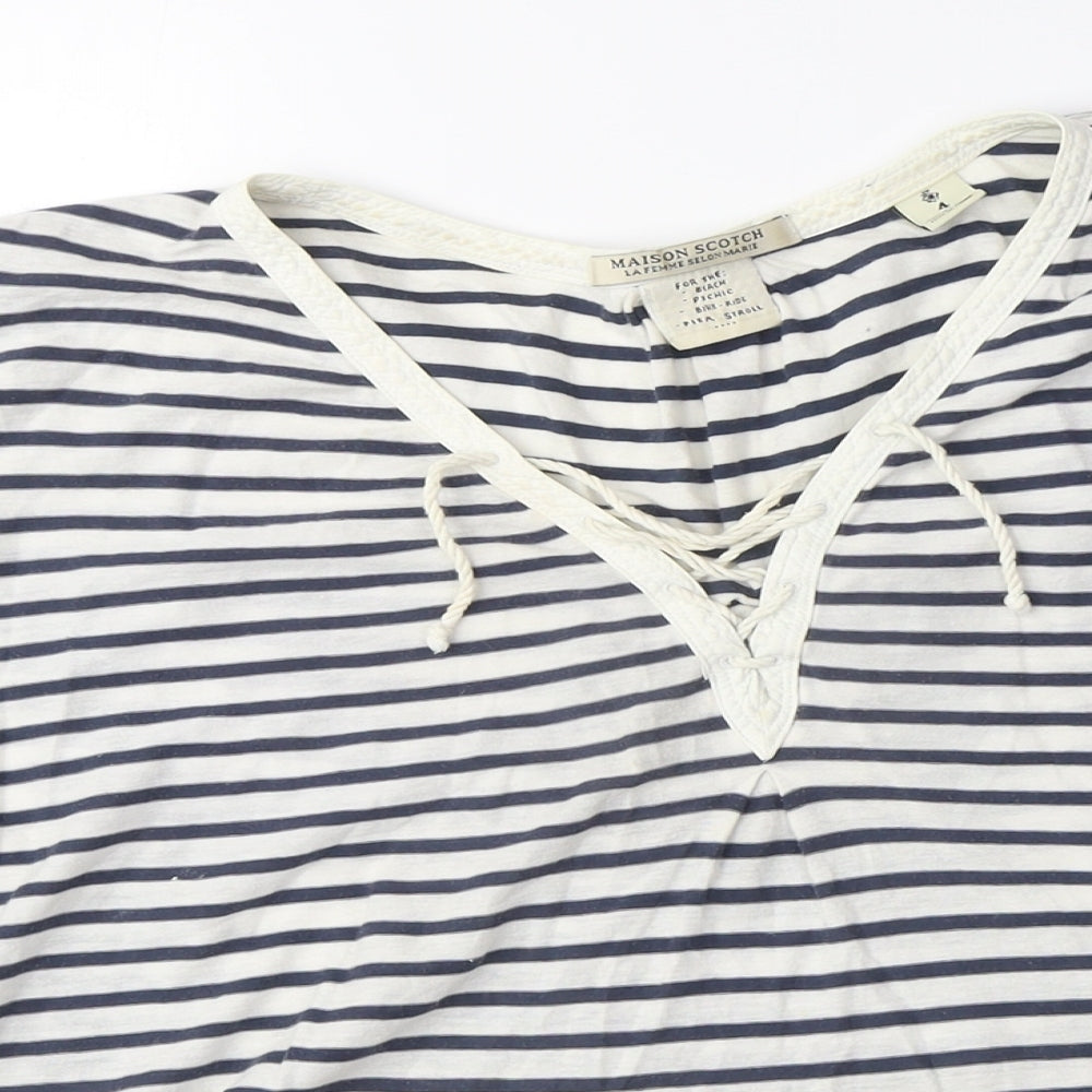 Womens UK Size S Maison Scotch Multicoloured Tunic Blouse