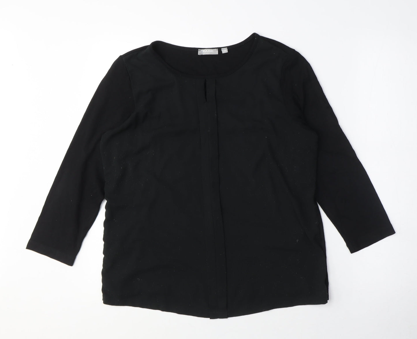 Womens UK Size 10 Rabe Black Basic Blouse