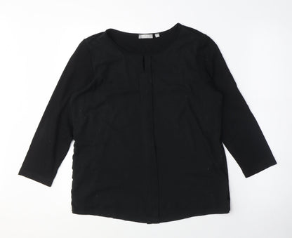 Womens UK Size 10 Rabe Black Basic Blouse