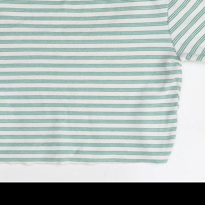 Womens UK Size S Pull&Bear Green Cropped T-Shirt