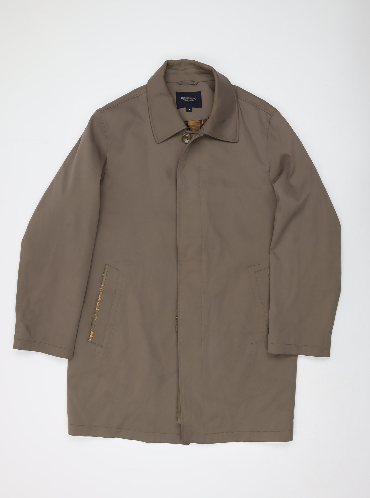 Mens UK Size S Bosideng Beige Overcoat