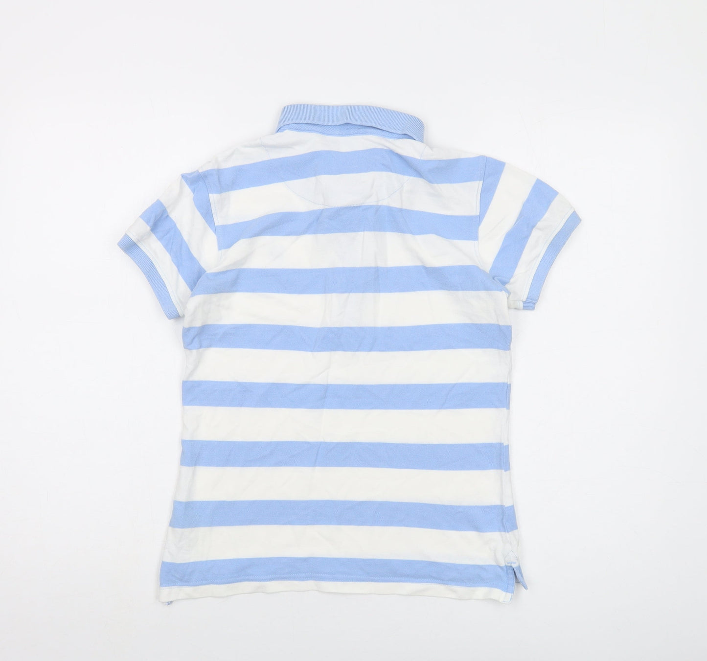Womens UK Size 8 Crew Clothing Blue Basic Polo