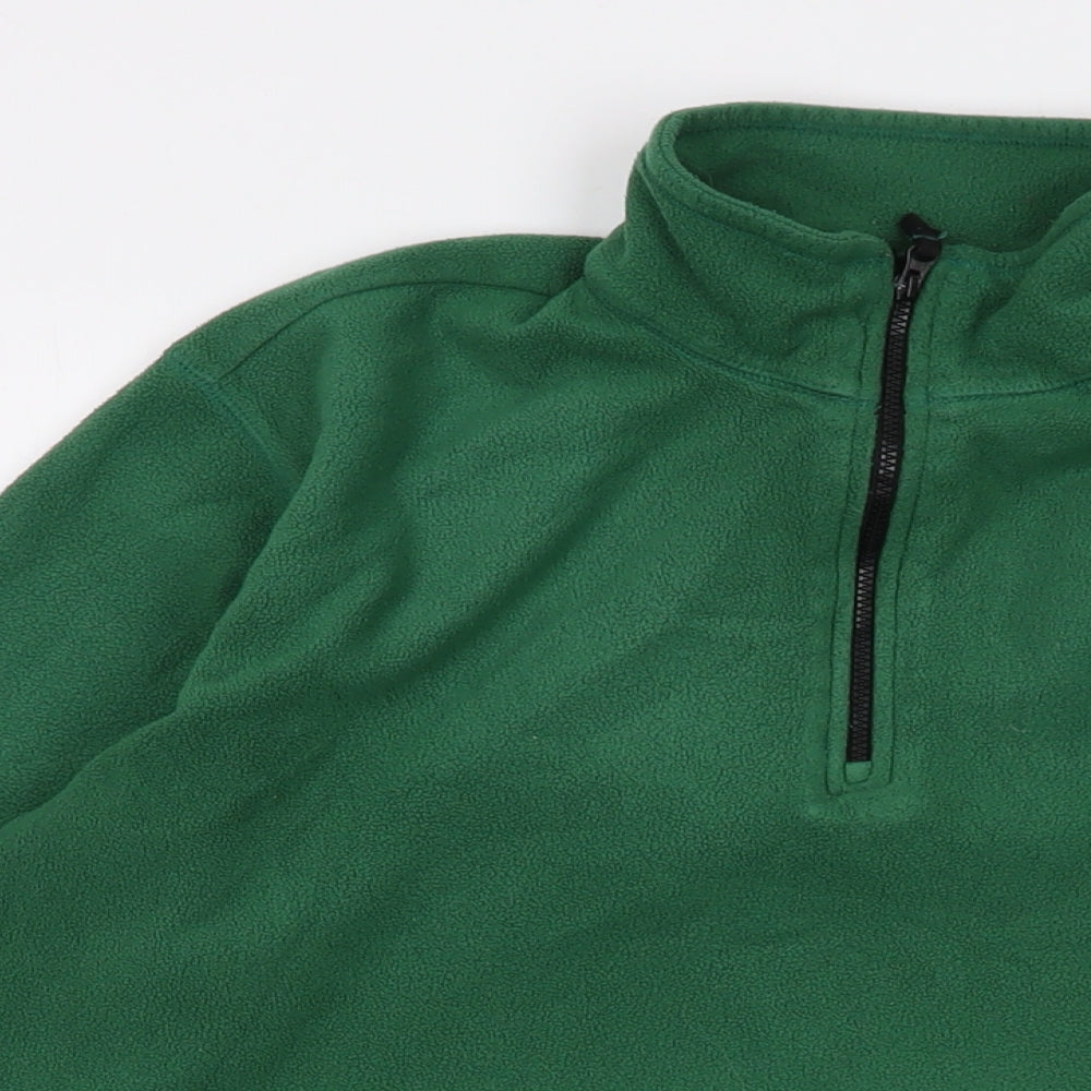 Mens UK Size M Lands' End Green Pullover Sweatshirt