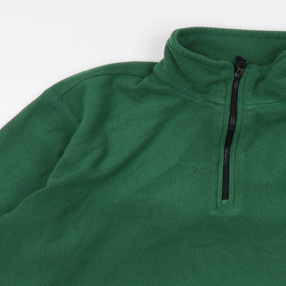 Mens UK Size M Lands' End Green Pullover Sweatshirt