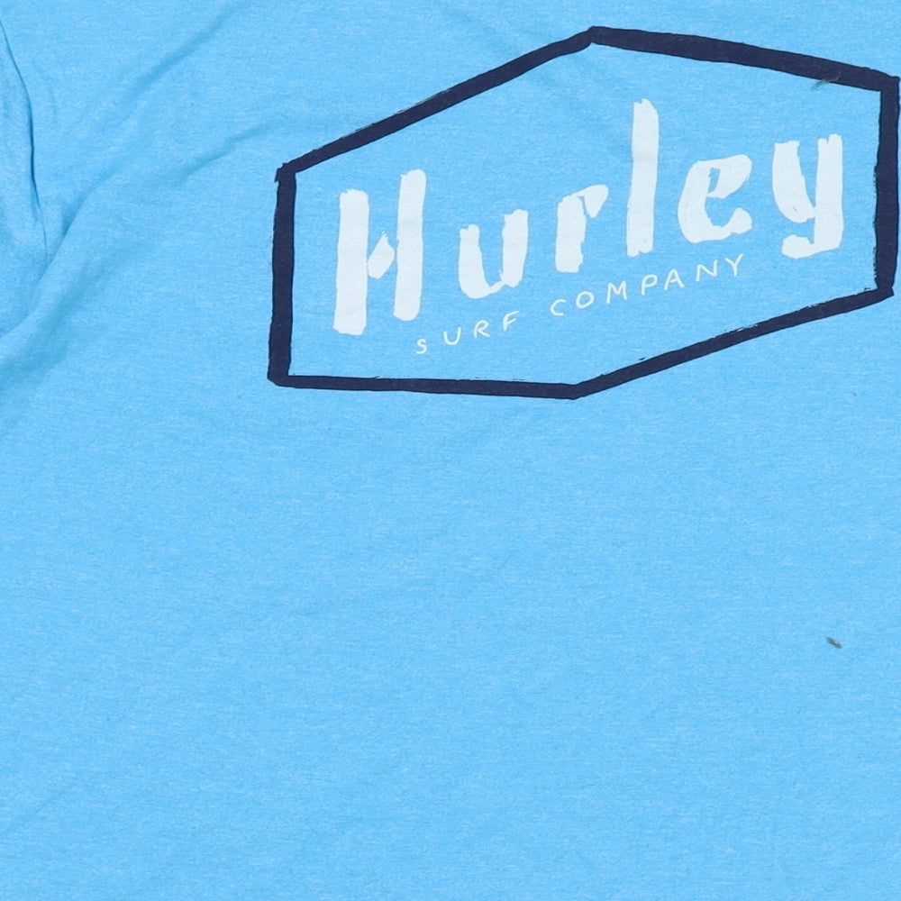 Mens UK Size L Hurley Blue  T-Shirt