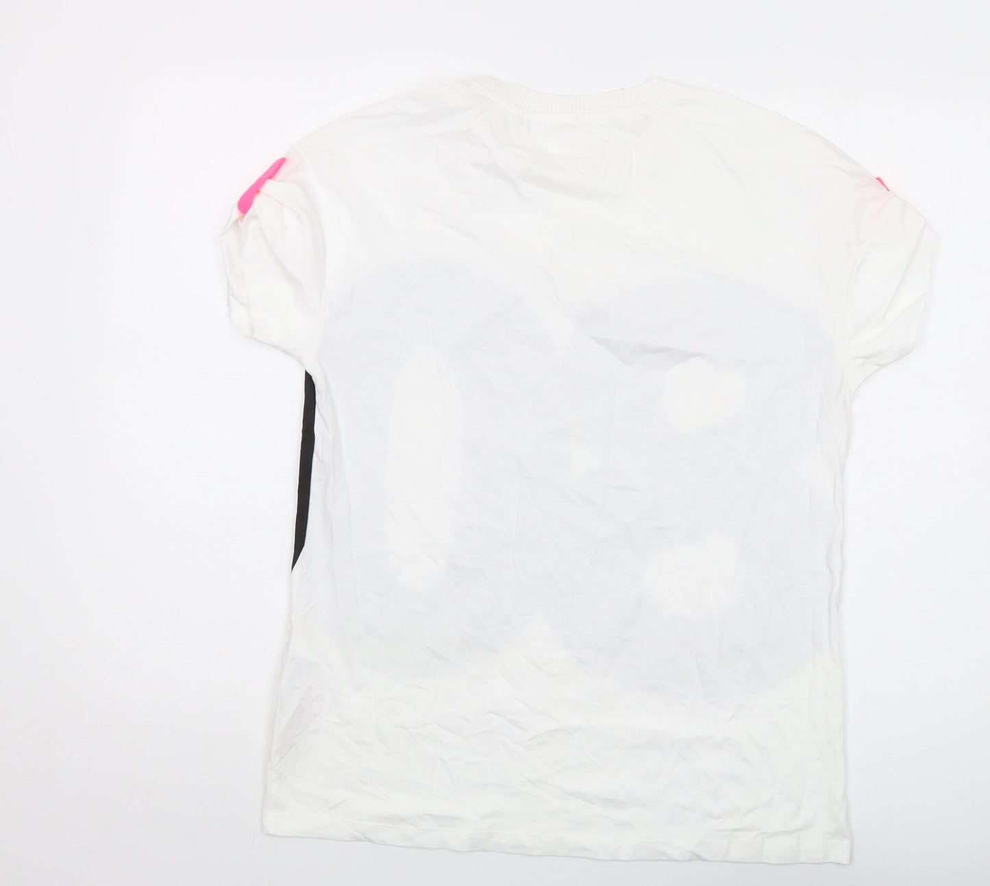 Womens UK Size S VERO MODA White Basic T-Shirt