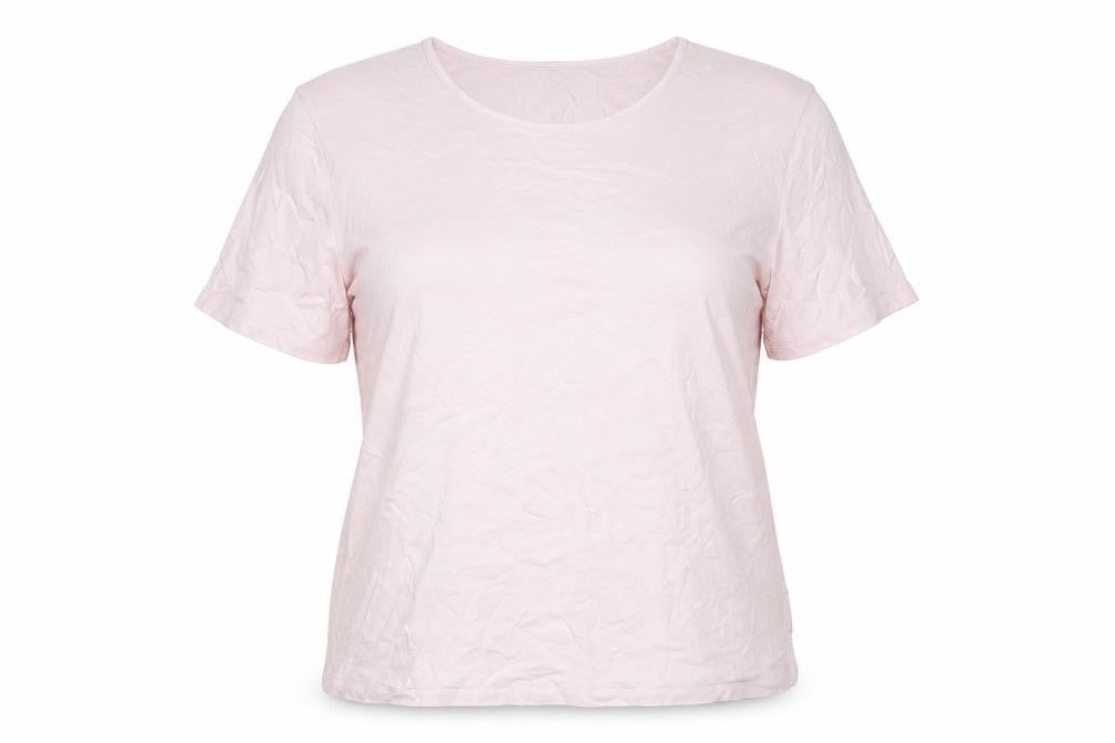 Womens UK Size 14 Lands' End Pink Basic T-Shirt