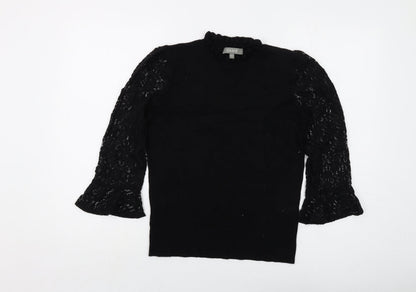 Womens UK Size S Oasis Black Pullover Jumper