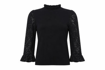 Womens UK Size S Oasis Black Pullover Jumper