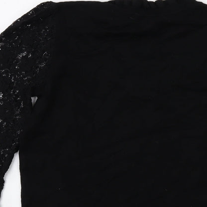 Womens UK Size S Oasis Black Pullover Jumper