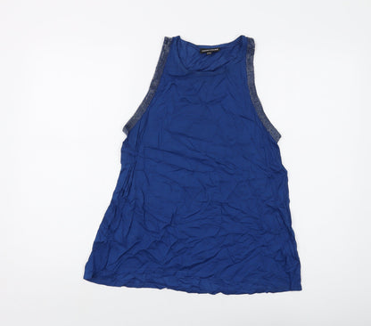Womens UK Size 8 Warehouse Blue Basic Tank