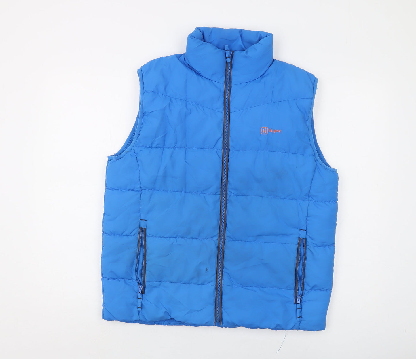 Hi Gear Boys Blue Gilet Waistcoat Size 13-14 Years Zip