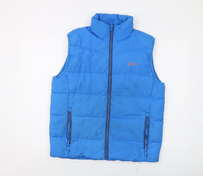 Hi Gear Boys Blue Gilet Waistcoat Size 13-14 Years Zip