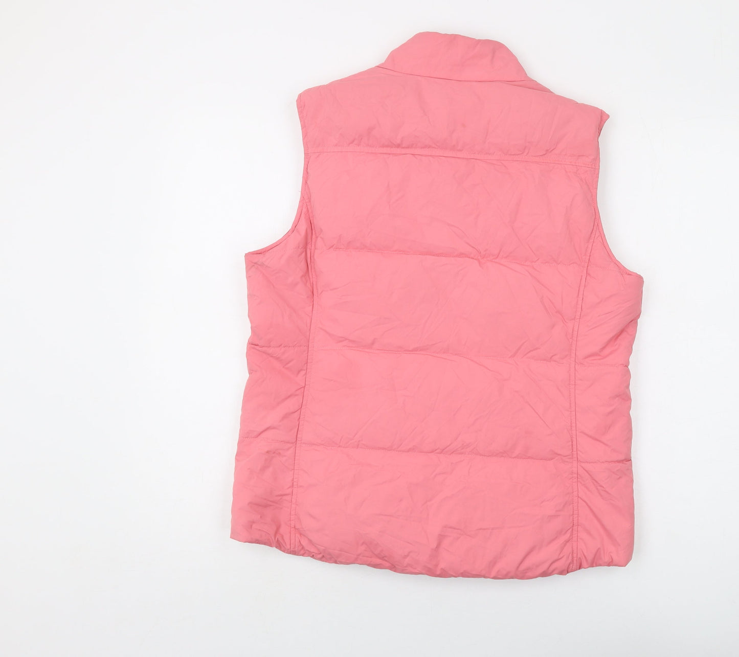 Vineyard Vines Womens Pink Gilet Waistcoat Size M Zip