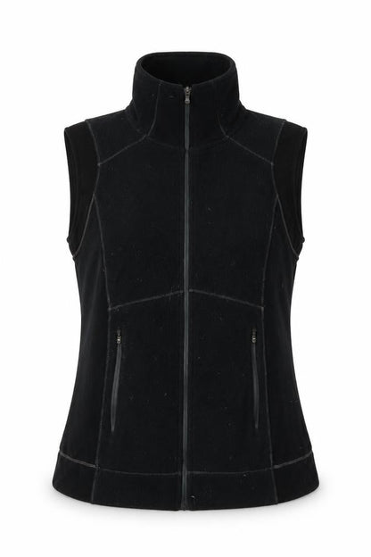 Colum Womens Black Jacket Waistcoat Size M Zip