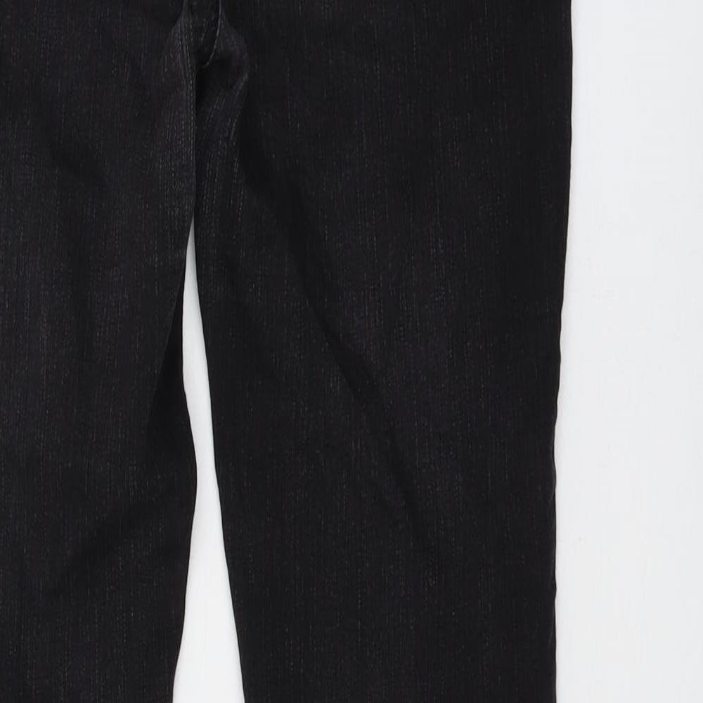 Kensie Womens Black Cotton Skinny Jeans Size 4 L27 in Regular Button