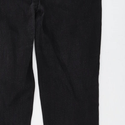 Kensie Womens Black Cotton Skinny Jeans Size 4 L27 in Regular Button