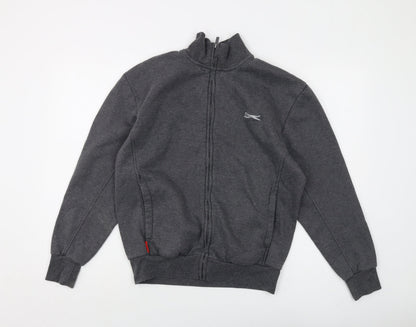 Mens UK Size S Slazenger Grey Full Zip Sweatshirt