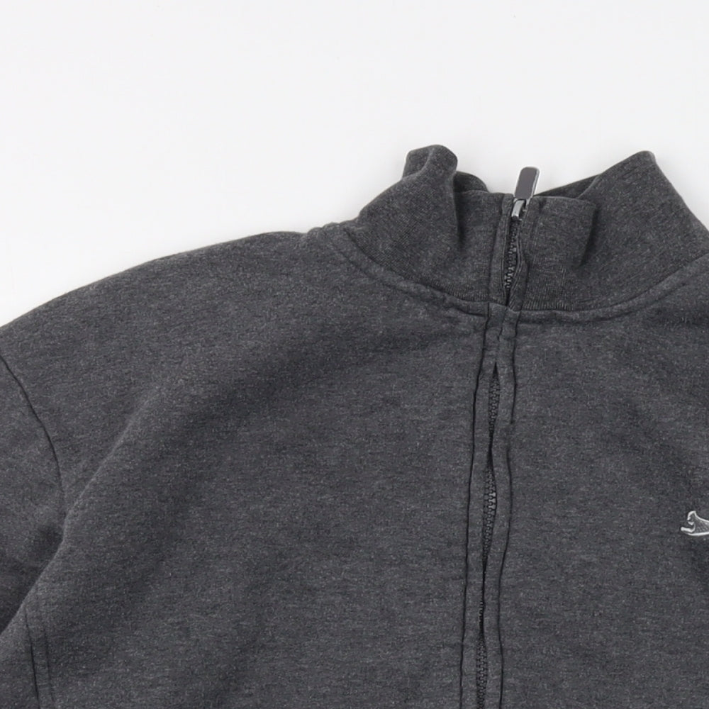 Mens UK Size S Slazenger Grey Full Zip Sweatshirt