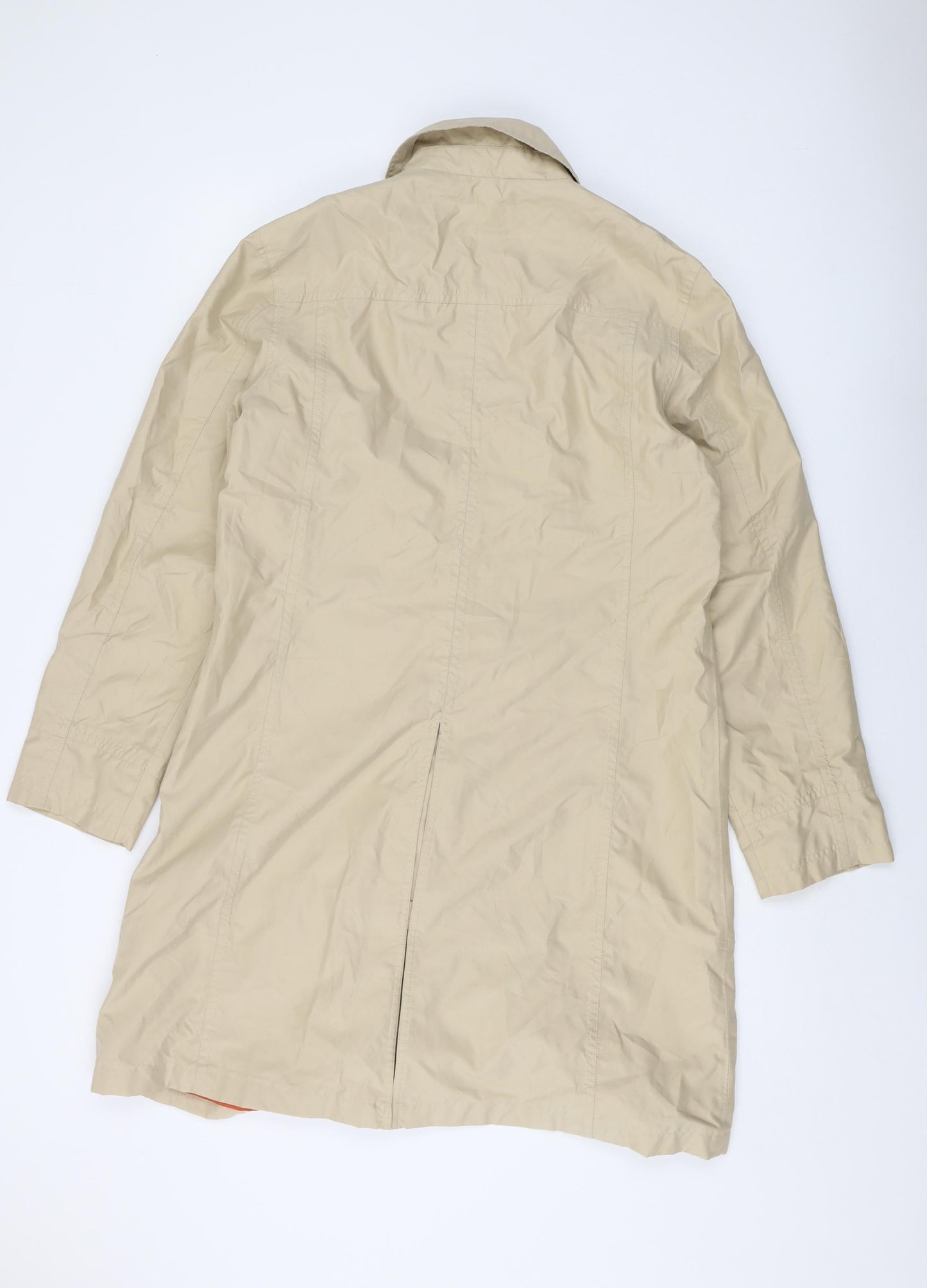 Womens UK Size 10 Lands' End Beige Overcoat