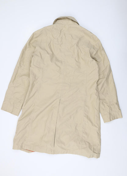 Womens UK Size 10 Lands' End Beige Overcoat