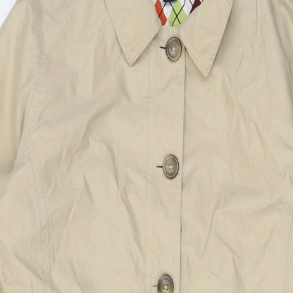 Womens UK Size 10 Lands' End Beige Overcoat