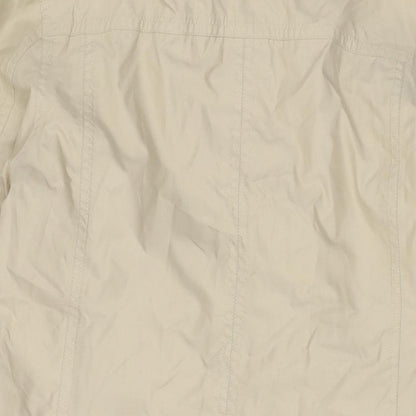Womens UK Size 10 Lands' End Beige Overcoat