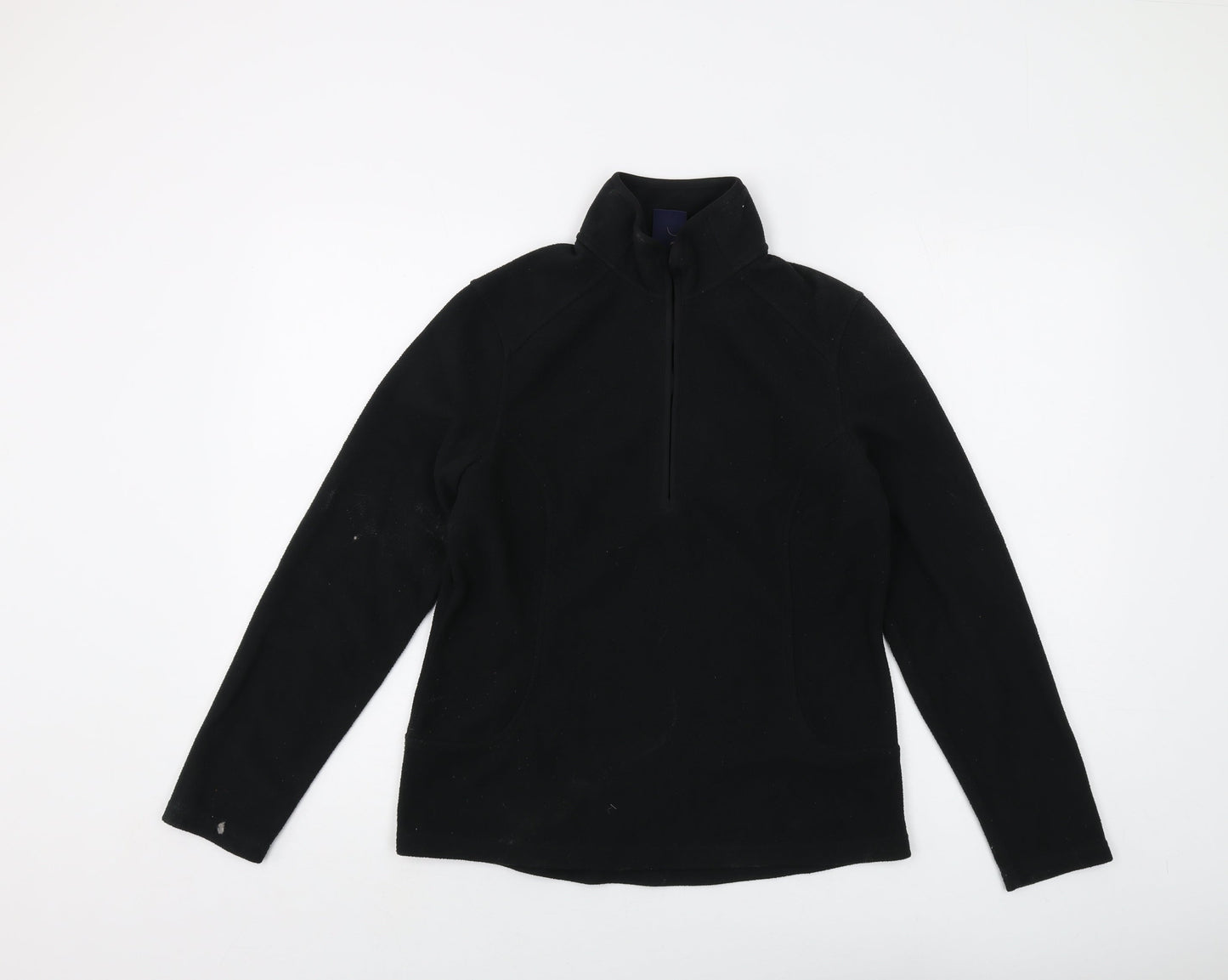 Womens UK Size XS Lands' End Black Pullover Sweatshirt