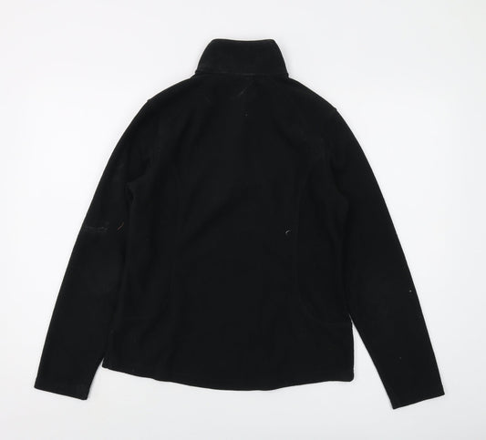 Womens UK Size XS Lands' End Black Pullover Sweatshirt