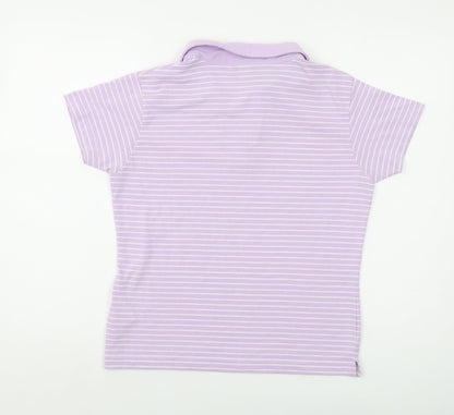 Womens UK Size 14 Reebok Purple Basic Polo