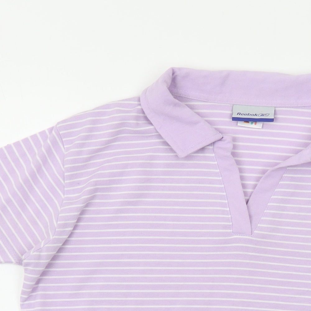Womens UK Size 14 Reebok Purple Basic Polo