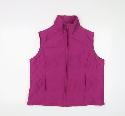 Womens UK Size 14 EWM Pink Gilet