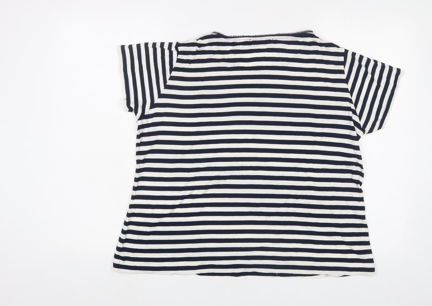 Womens UK Size L Punt Roma Blue Basic T-Shirt