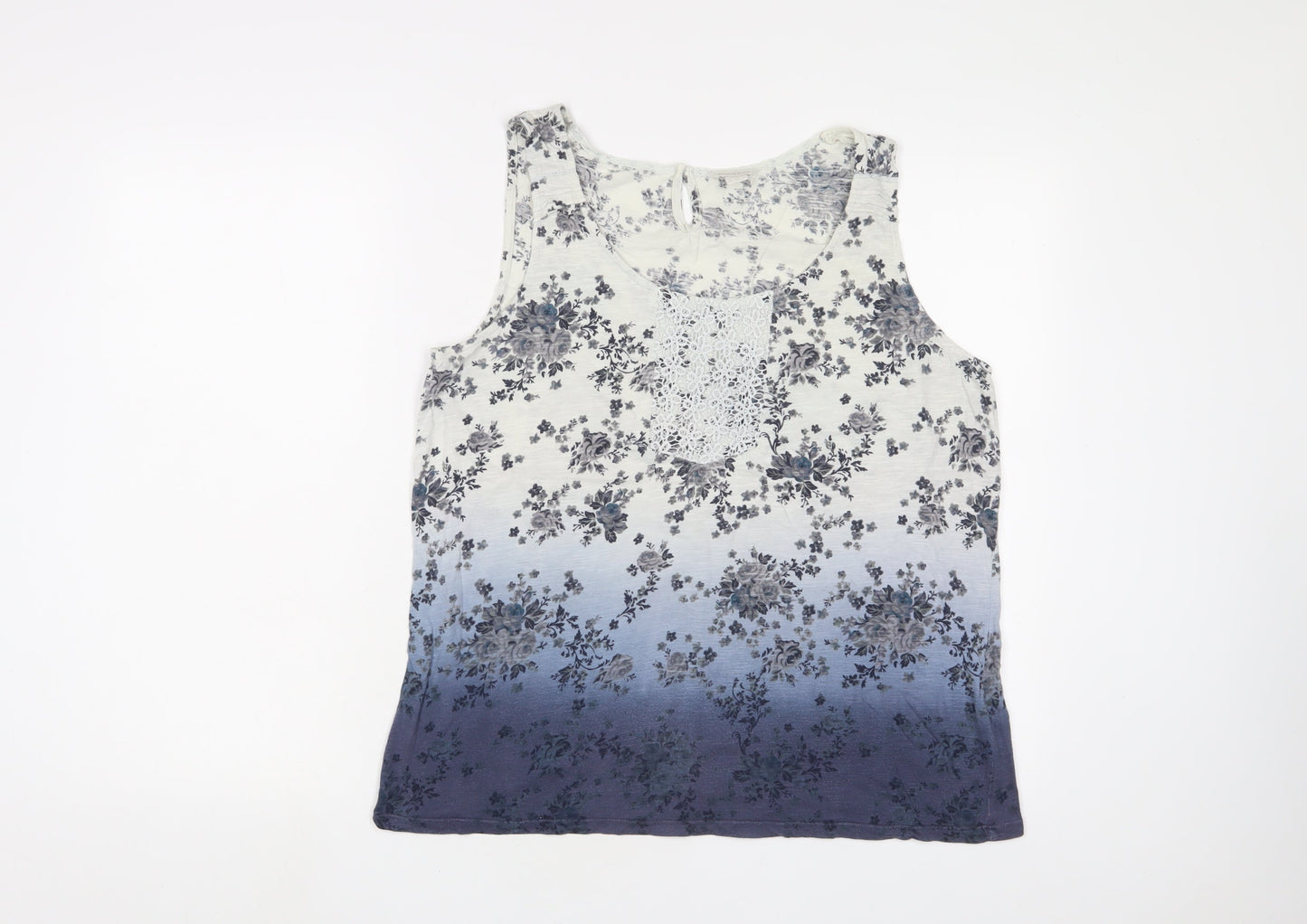 Womens UK Size 14 Monsoon Multicoloured Basic Tank