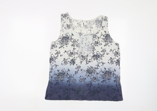 Womens UK Size 14 Monsoon Multicoloured Basic Tank