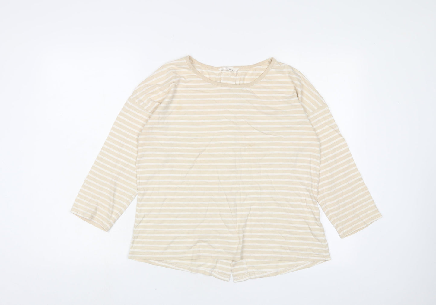 Womens UK Size M Braintree Beige Basic T-Shirt